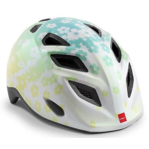 Шлем MET Elfo Iridescent White Flowers | Glossy 46-53 cm